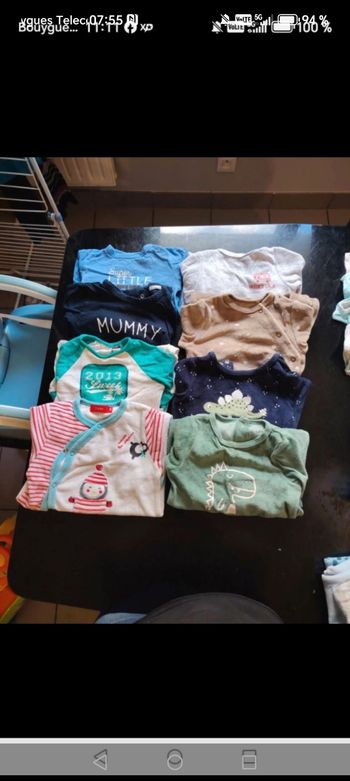 Lot pijama garçon 6 mois