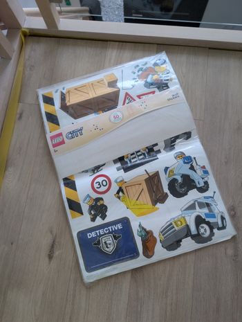 50 stickers muraux Lego city