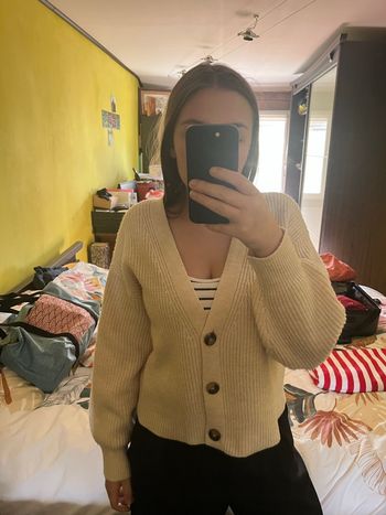 Cardigan beige femme