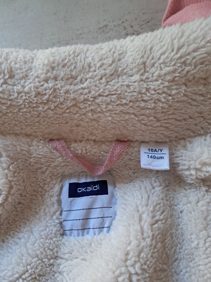 Blouson en velours rose Okaïdi 10 ans - photo numéro 3