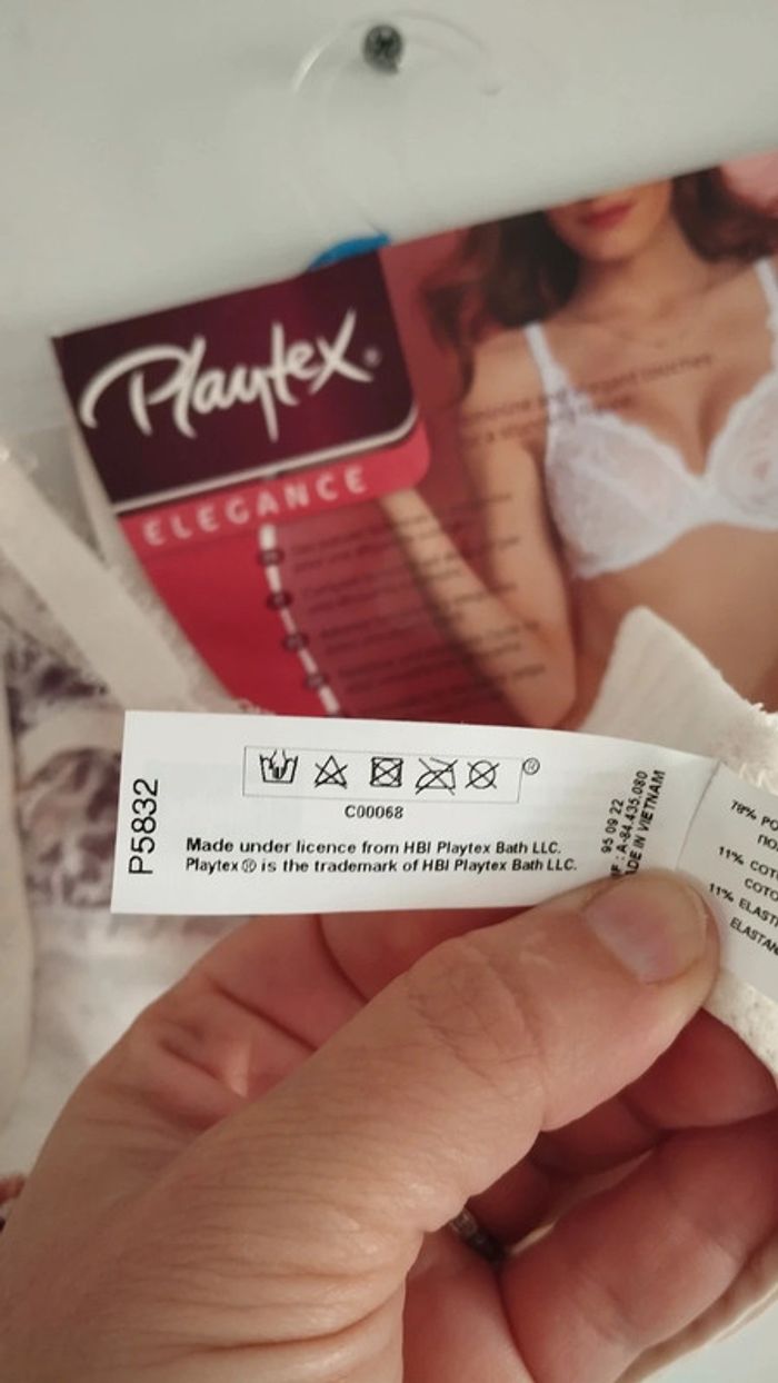 Soutien gorge Playtex taille 90c prune crème corail - photo numéro 13