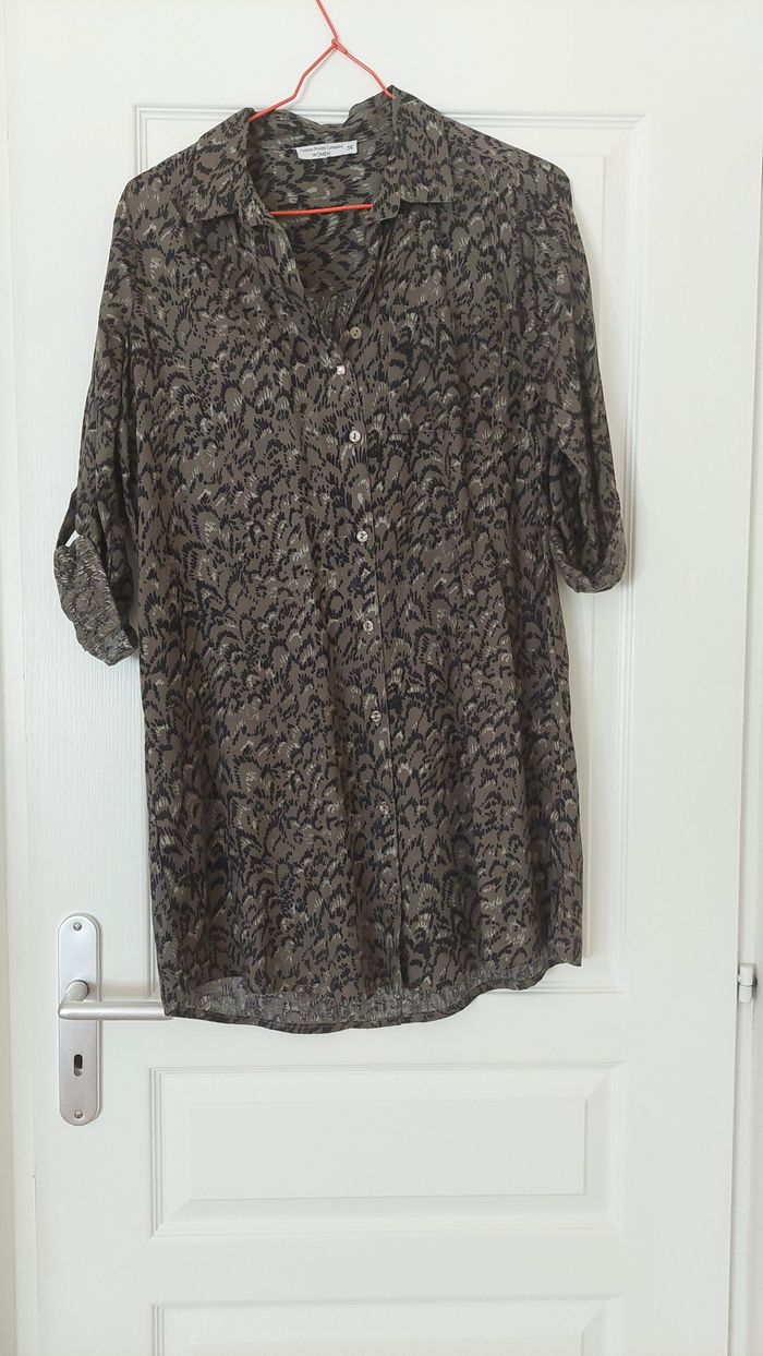 robe chemise kaki - photo numéro 2