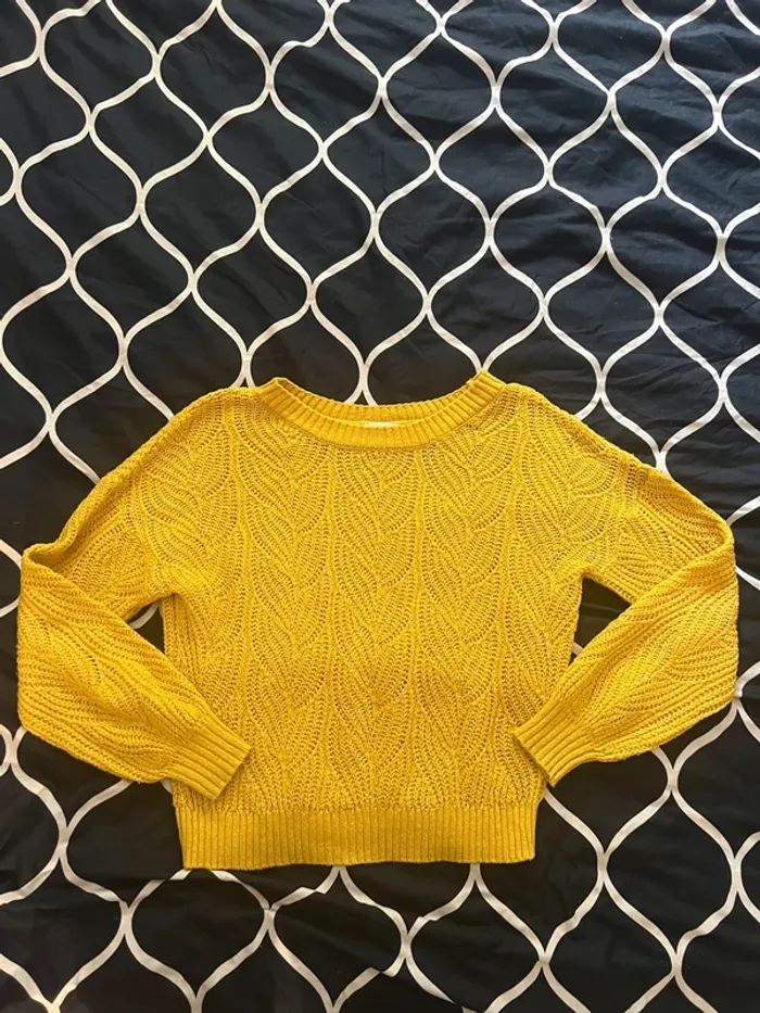 Pull moutarde Cache cache taille S