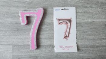 Ballon chiffre 7 anniversaire