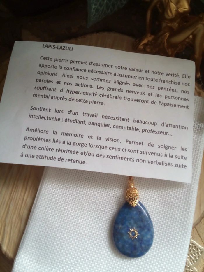 Collier lapis lazuli 💙. - photo numéro 2