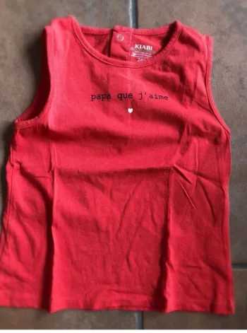 Joli débardeur Kiabi (24 mois) état neuf