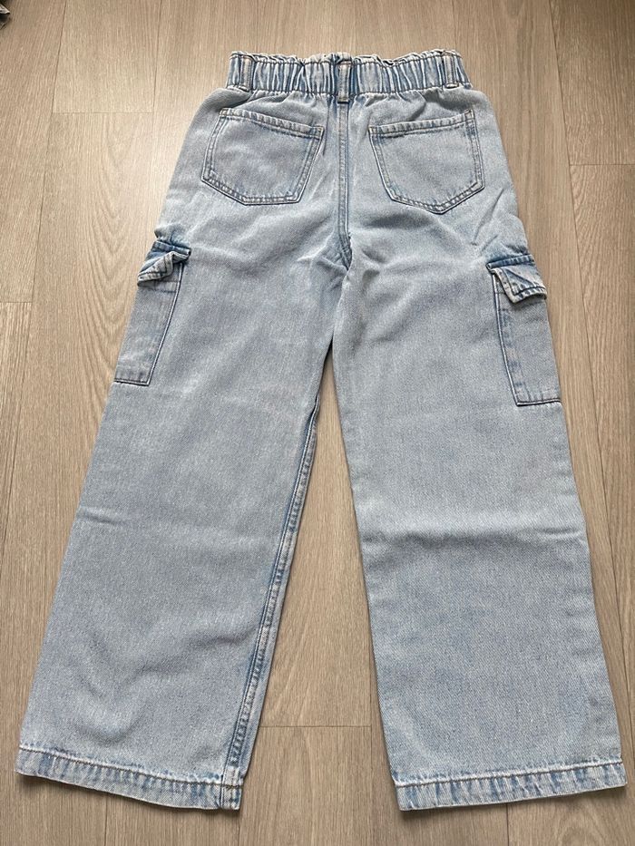 Pantalon cargo jeans fille - photo numéro 3