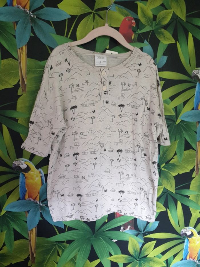 T-shirt maille ample thème desert