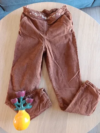 Pantalon Sergent Major 11 ans cannelle en velours