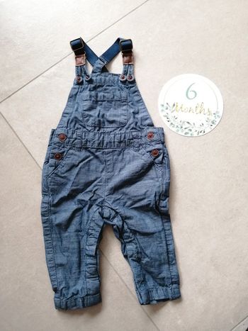 Salopette 6 mois coton
