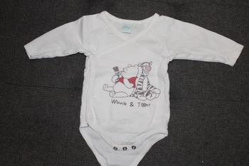 Body blanc à manches longues