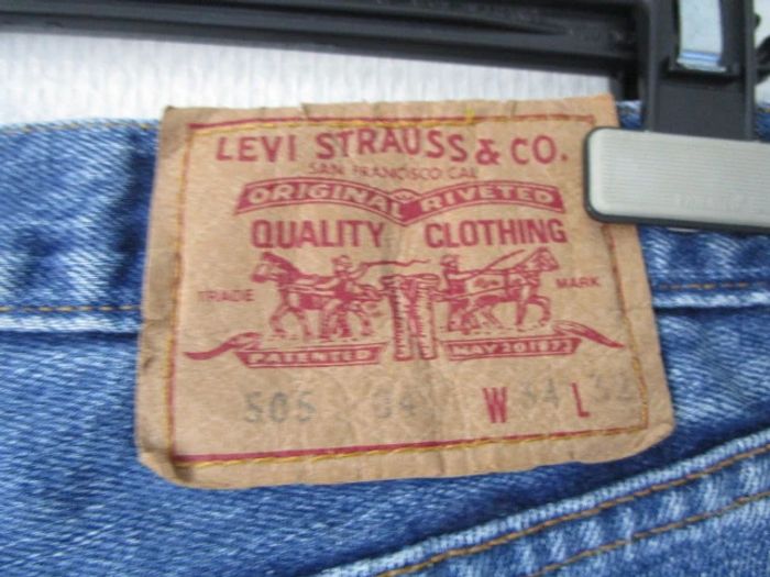 Jean bleu Levi's vintage 505 W34 L32 TBE - photo numéro 6