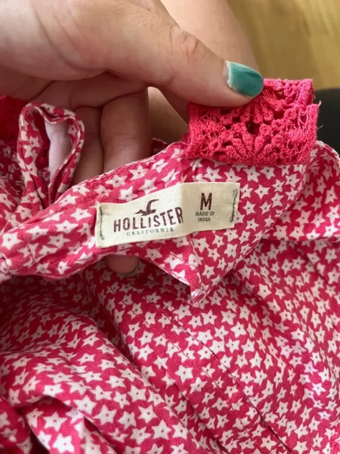 Combi short rose à étoiles - Hollister - M - photo numéro 7