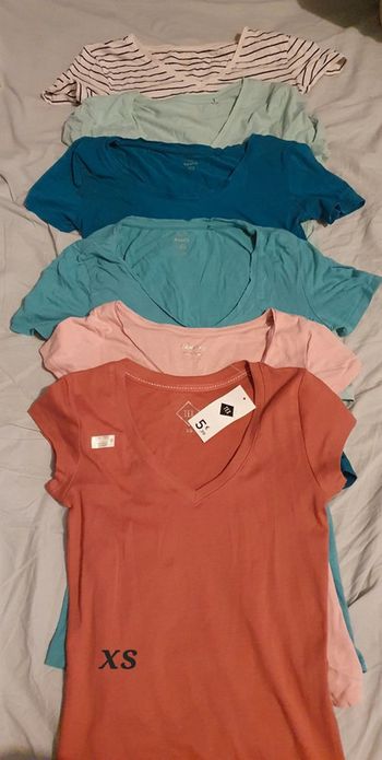 Lot de tee-shirt manche courte XS