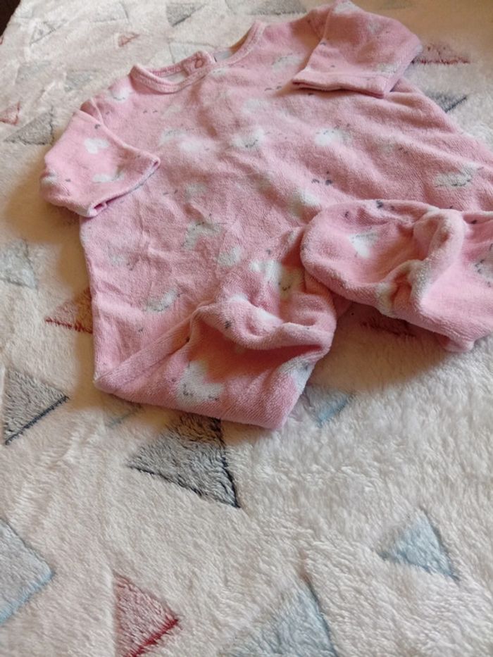 Pyjama rose coeur blanc - photo numéro 3