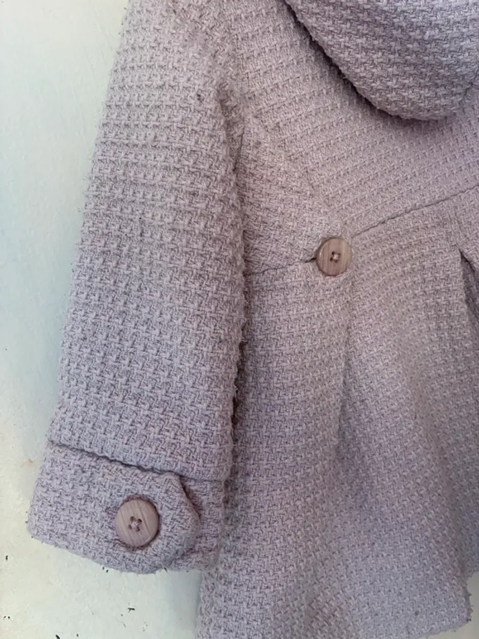Jolie manteau à capuche automne/hiver, 3 ans, Vertbaudet. - photo numéro 8