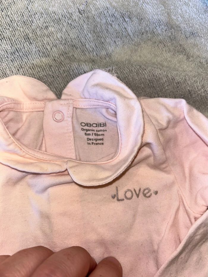 Lot de 2 bodies Obaïbi - 6 mois 👶 - photo numéro 2