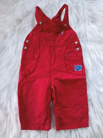 Salopette rouge intérieur polaire 12mois N*0431