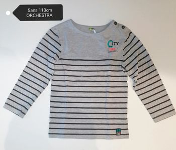 Pull fin ou tee-shirt épais 5ans Orchestra