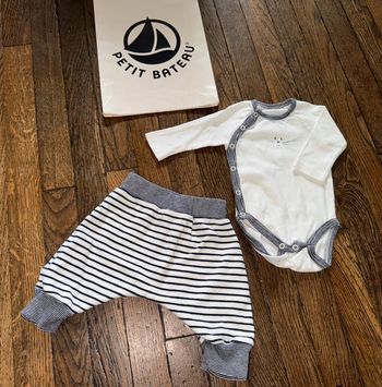 Ensemble petit bateau 1 mois