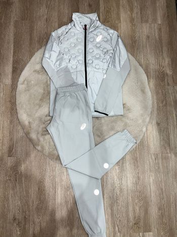 Ensemble asics running gris clair M