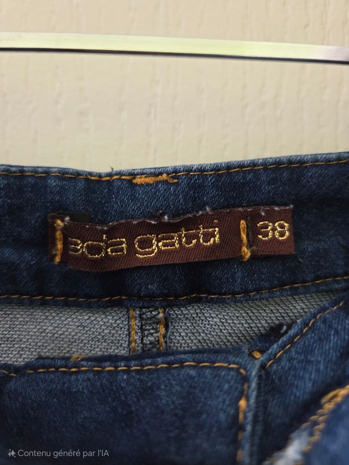 Jupe en jean ada gatti taille 38 - photo numéro 3