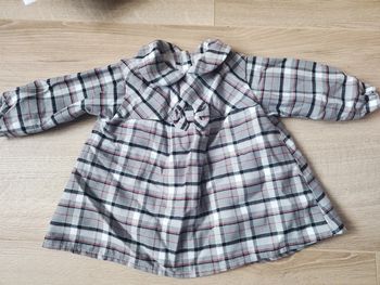 🌴 Jolie rose grise a carreaux taille 3 mois