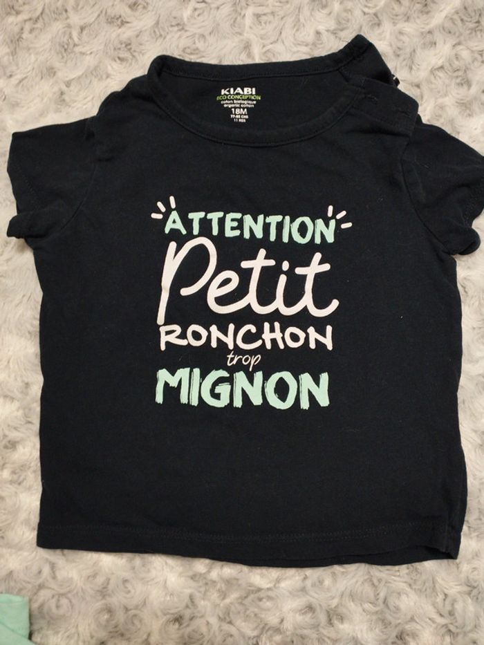 Lot de 2 t-shirts manches courtes 18 mois - photo numéro 4