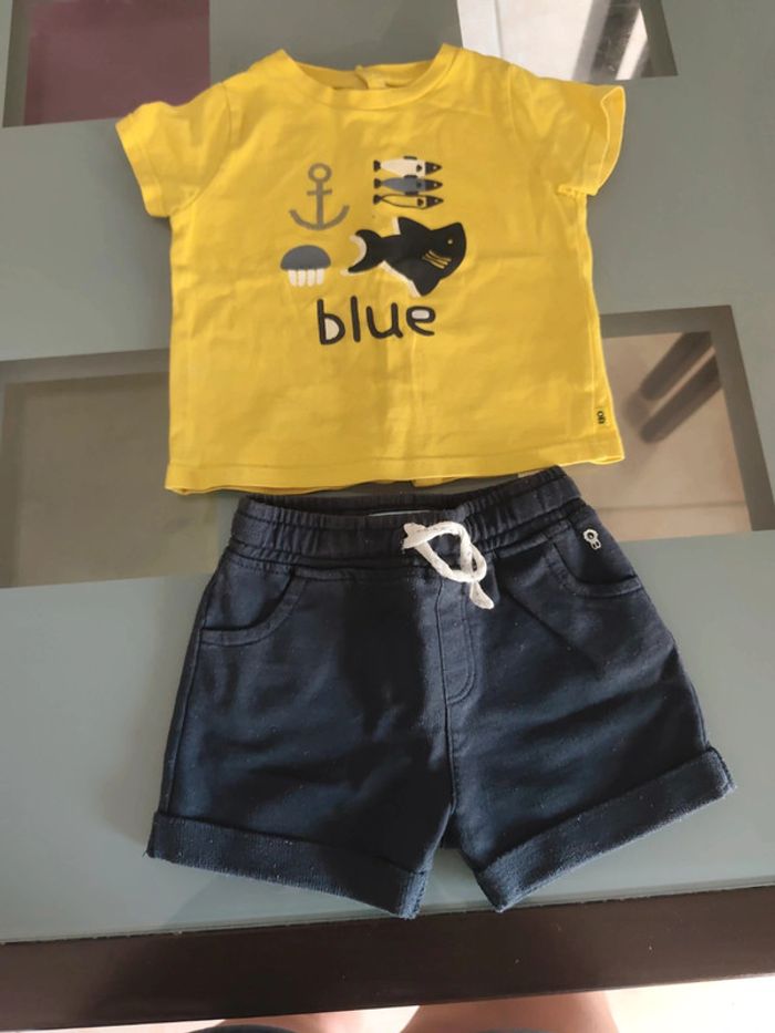 Ensemble Obaibi short + tee-shirt