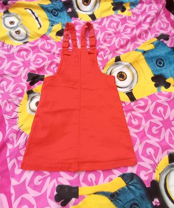 Robe en jean's rouge 5 ans