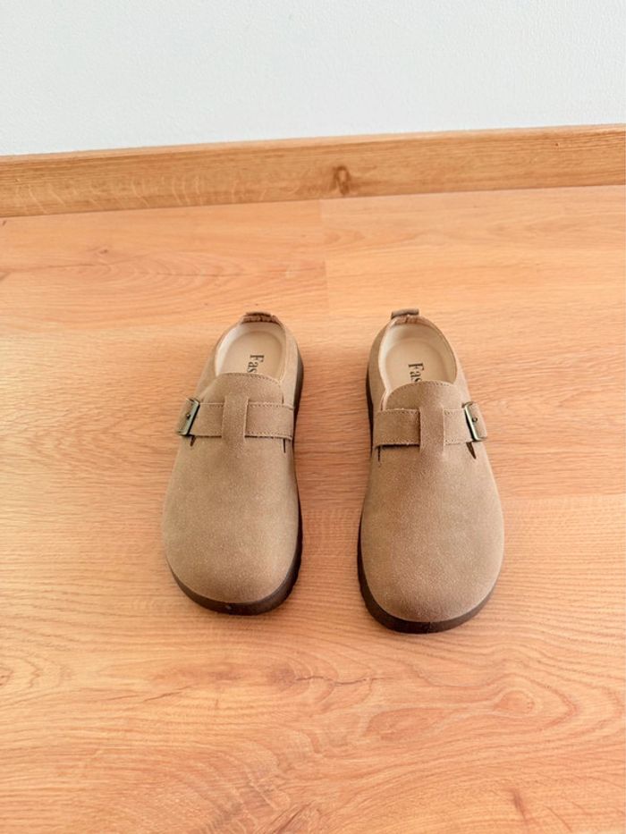 Sabots style Birkenstock beige - photo numéro 4