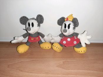 Lot de 2 peluches Mickey et Minnie vintage