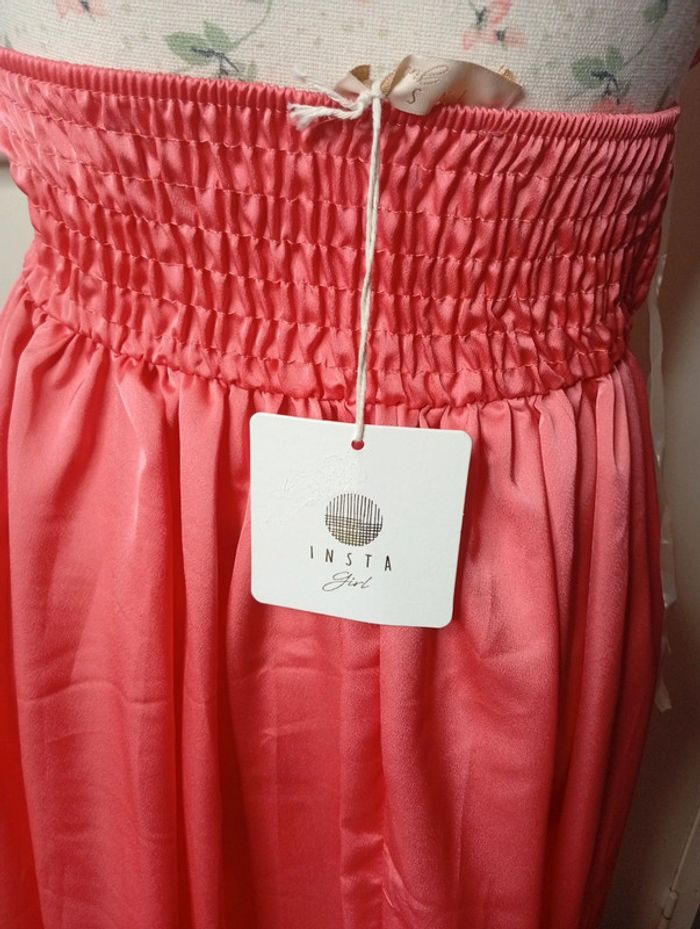 Magnifique robe longue satiné porte feuille taille unique Insta Girl - photo numéro 7