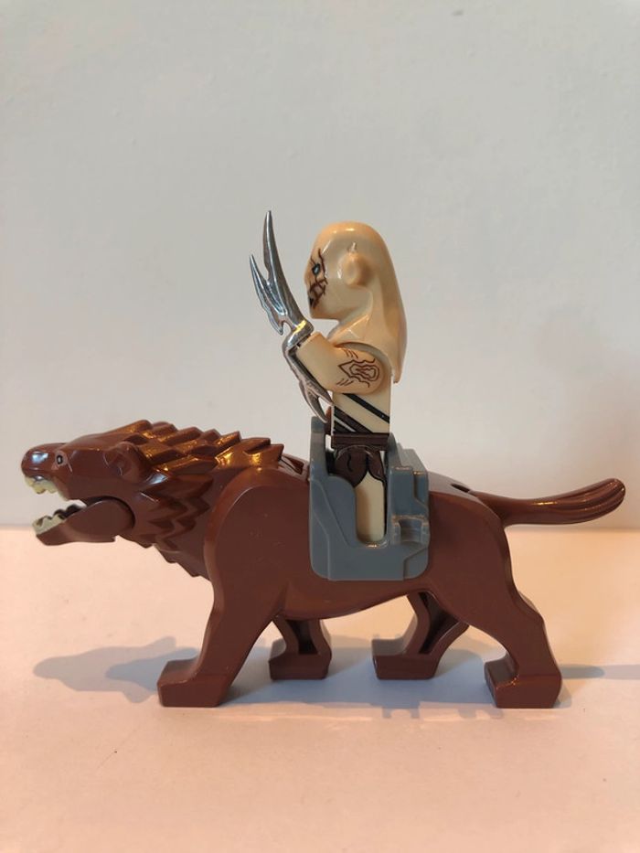 Figurine type lego Azog sur Warg. le seigneur des anneaux/Hobbit - photo numéro 2