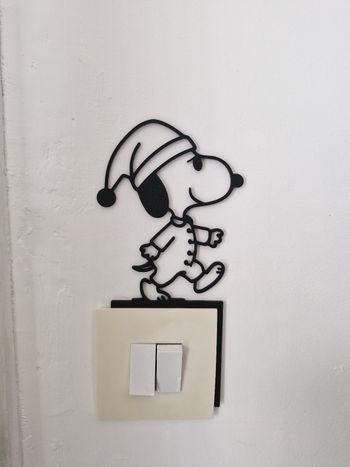 Snoopy décoration interrupteur