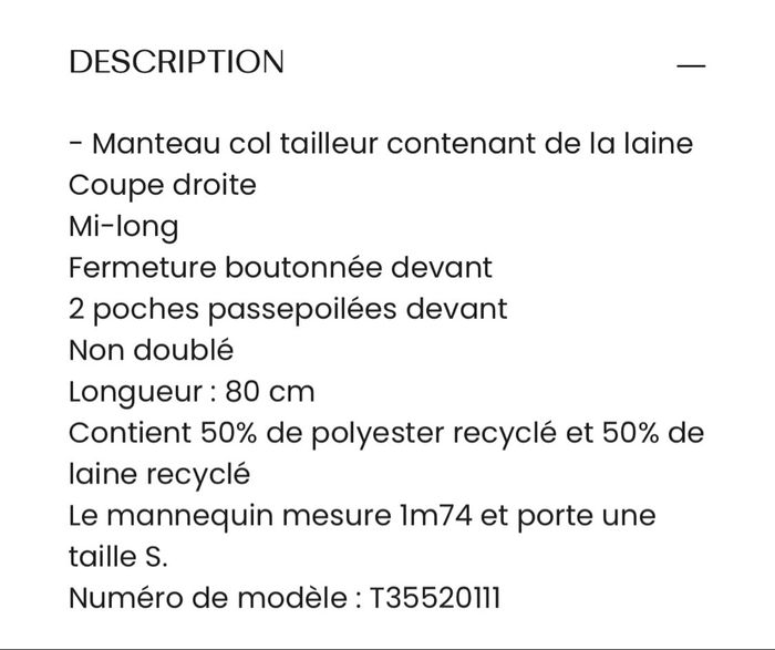 Manteau femme S - photo numéro 6