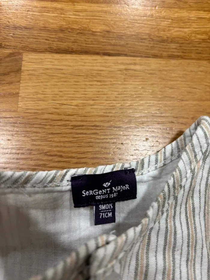 Jolie barboteuse sergent major 9 mois garçon - photo numéro 2