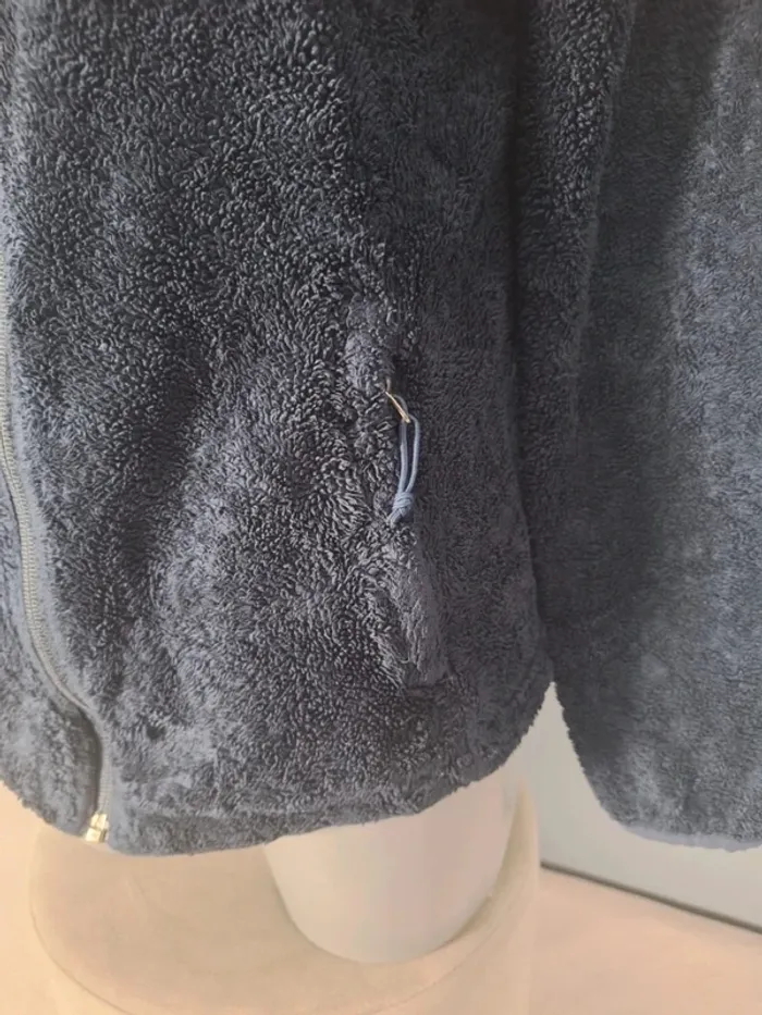 veste The North Face polaire femme zippée bleue – Taille S - brodé (607) - photo numéro 5