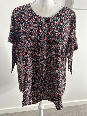 Blouse à fleurs multicolore Damart T50 5XL