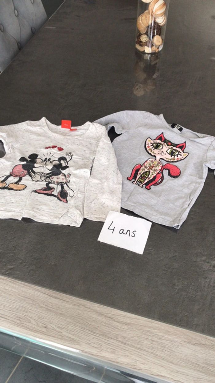 Lot 2 tee-shirts manches longues