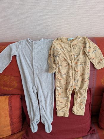 Lot de deux pyjamas garçon 18 mois