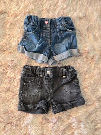 Lot 2 shorts Kimbaloo 18mois