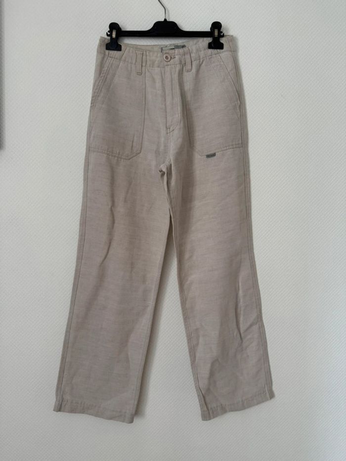 Pantalon en lin droit teddy smith en très bon état taille 32-34