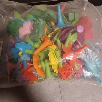 Jeu de construction jardin de fleurs