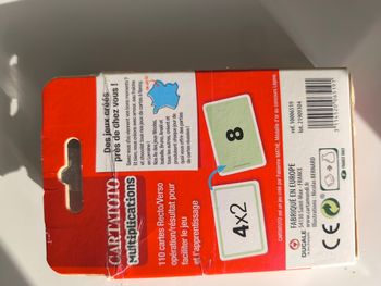 Carte multiplication