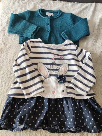 Tunique robe 12 mois + boléro