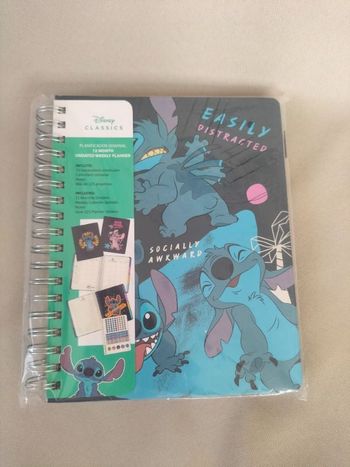 💙 Agenda hebdomadaire Stitch - Disney - Neuf 💙