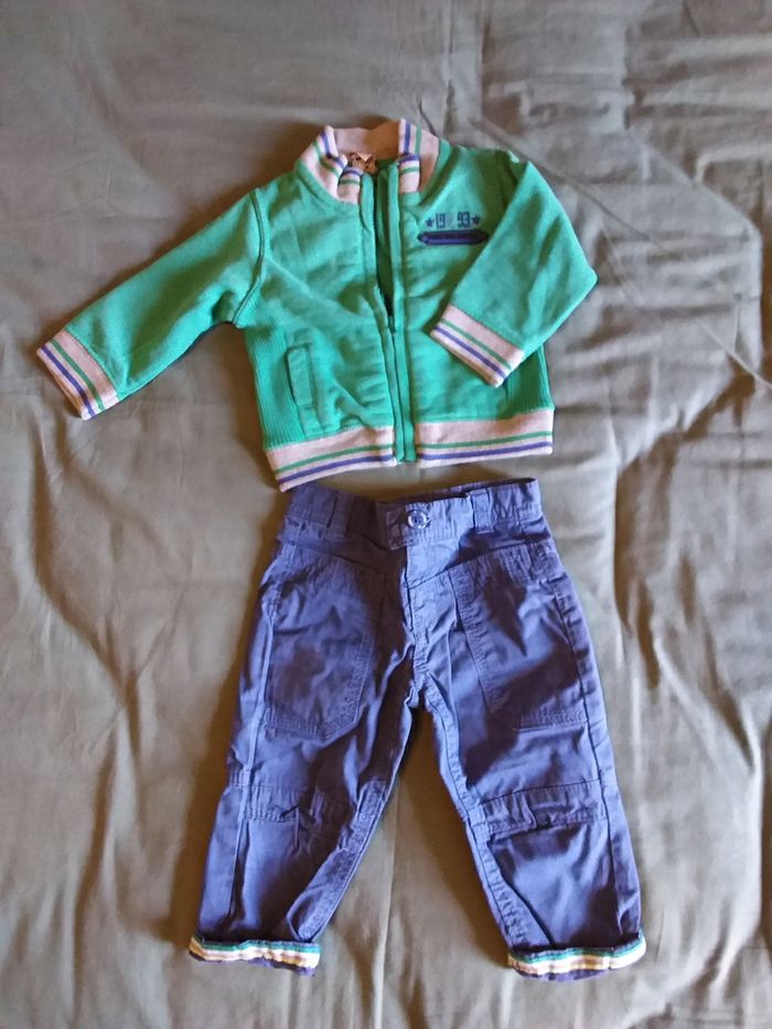 Lot garçon composé de 3 ensembles taille 9 mois hiver - photo numéro 2