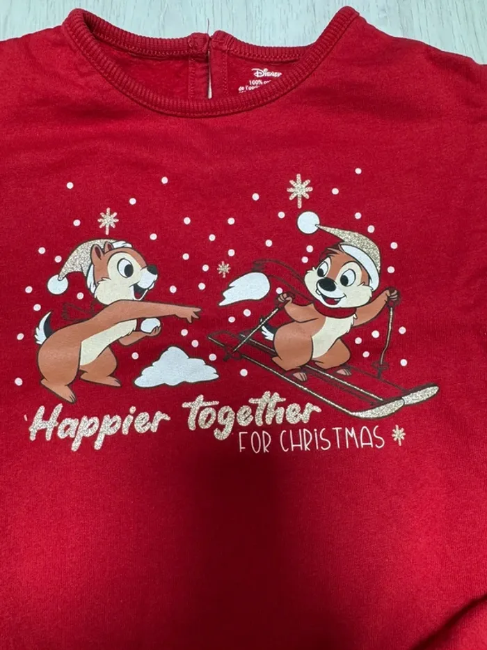 Sweat Tic et Tac Noël 18 mois - photo numéro 3