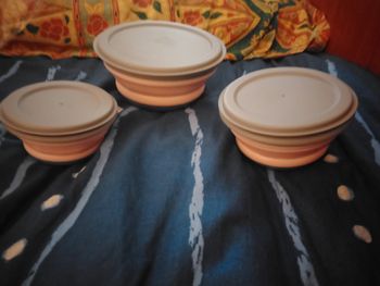 3 boîtes pliables pour aliments